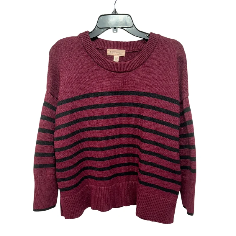 Sweater By Philosophy In Striped Pattern, Size: 1x