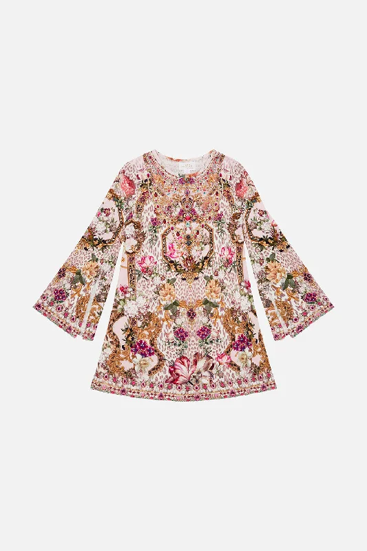 KIDS FLARE SLEEVE JERSEY DRESS 4-10 BAMBINO BLISS