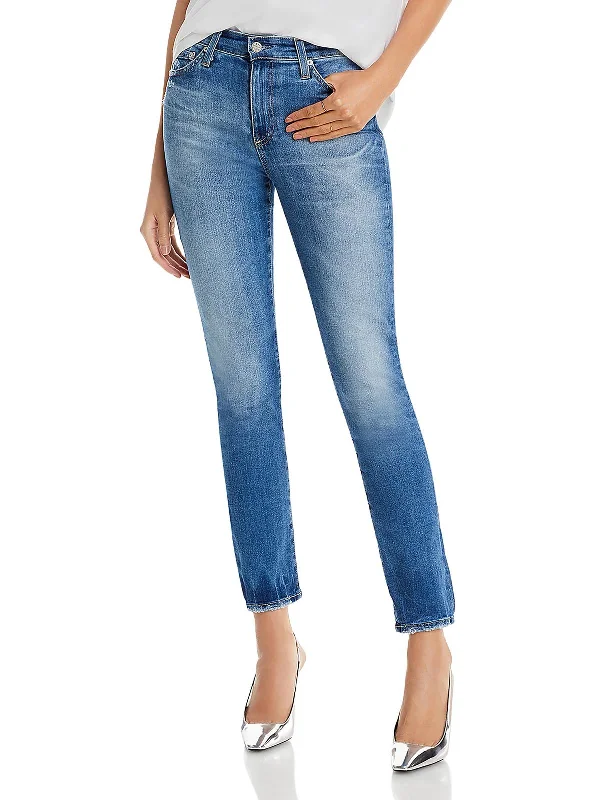 Mari Womens Denim High Rise Bootcut Jeans