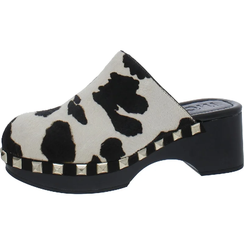 INC Womens Calf Hair Pony Hair Clogs