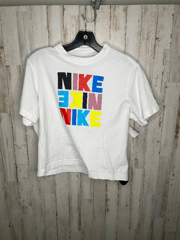 Athletic Top Short Sleeve By Nike In Multi-colored, Size: L