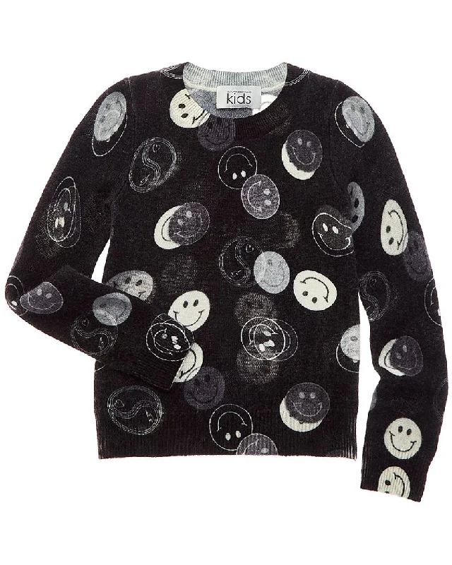 Autumn Cashmere Smiley Face Wool & Cashmere-Blend Sweater