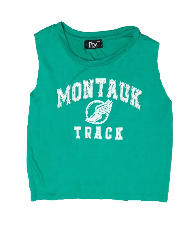 Girl's Montauk Sleeveless Tee In Green