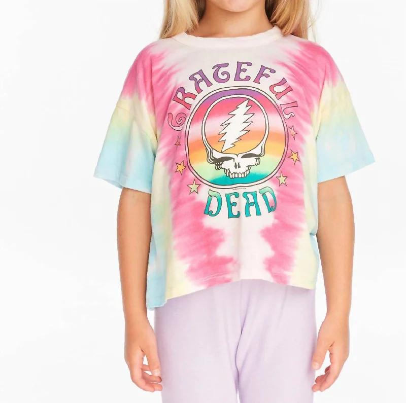 Grateful Dead Tie Dye Tee In Pink Multi