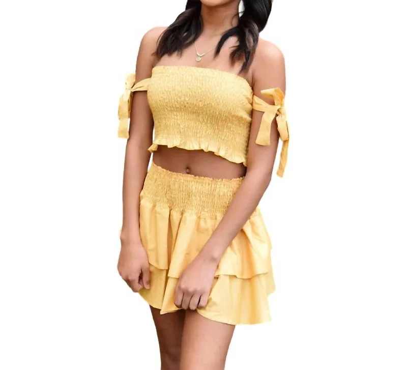 Jessie Top In Bright Yellow