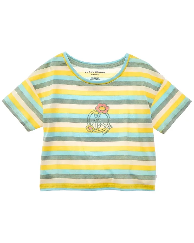 Lucky Brand Gold Finch Retro Stripe T-Shirt