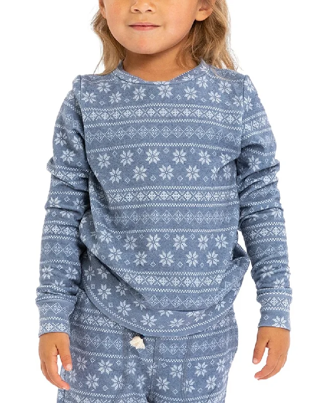 Sol Angeles Indigo Fair Isle Pullover