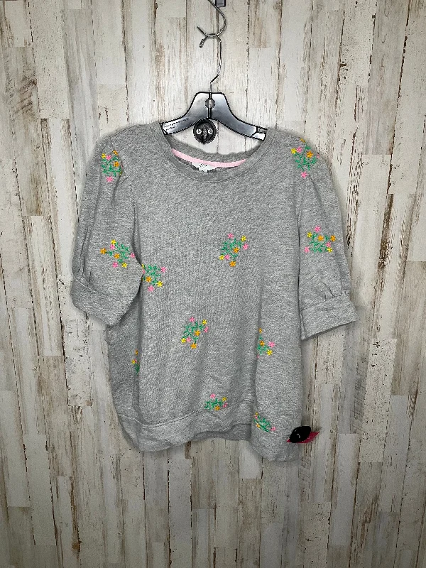 Top Short Sleeve By Crown And Ivy In Grey, Size: 9.5